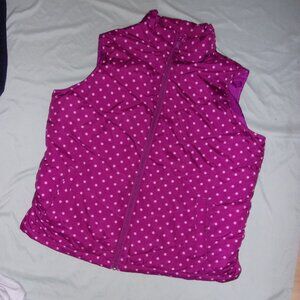 down Lands end size extra large womens outdoor wear coat purple vest gorpcore